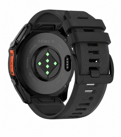 Rugged Silcone Strap Compatible with Garmin Watch