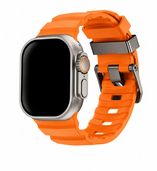 ZenoX Orange Soft Silicone Watch Band