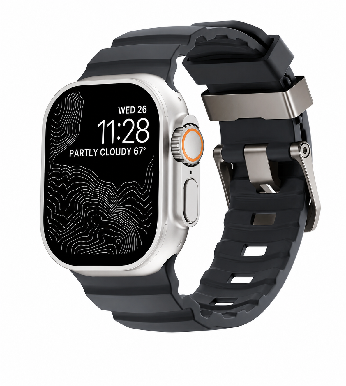 ZenoX Charcoal Soft Silicone Watch Band