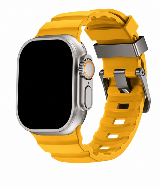 ZenoX Yellow Soft Silicone Watch Band