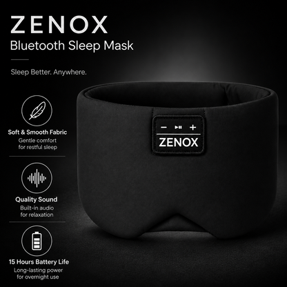 ZenoX Bluetooth Sleep Mask with Built-In Speakers