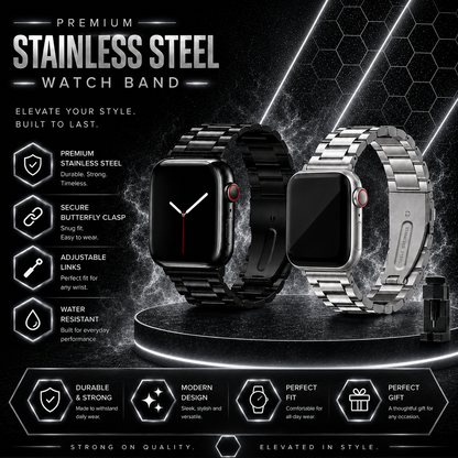 Stainless Steel Band Compatible with Apple Watch