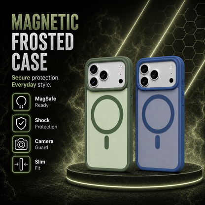 Soft-Touch Magnetic Phone Case Compatible with iPhone