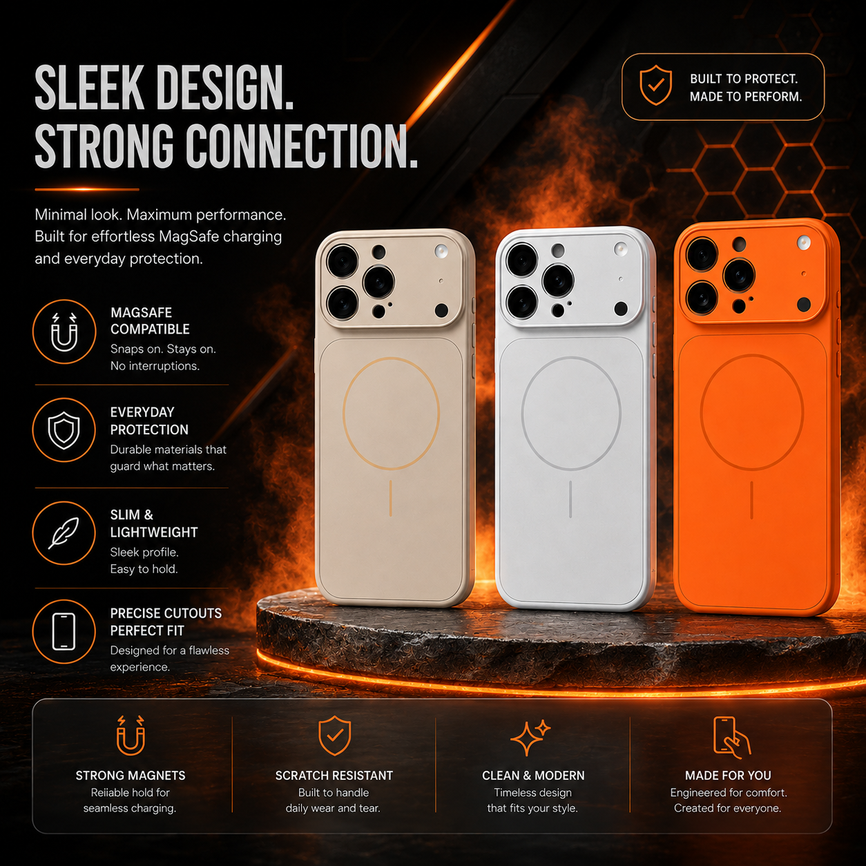 Minimal Magnetic Phone Case Compatible with iPhone