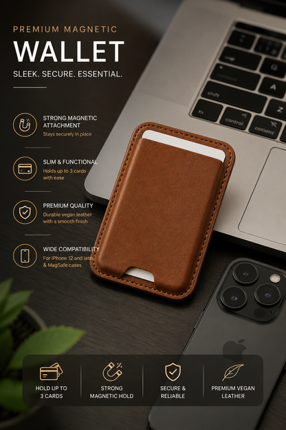ZenoX Vintage Oak Premium Magnetic Wallet