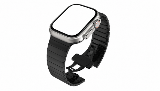 ZenoX Black Stainless Steel Watch Band