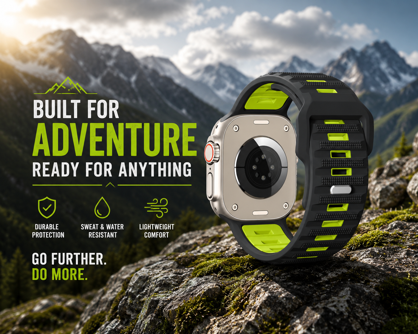 ZenoX Lime Rugged Sport Watch Strap