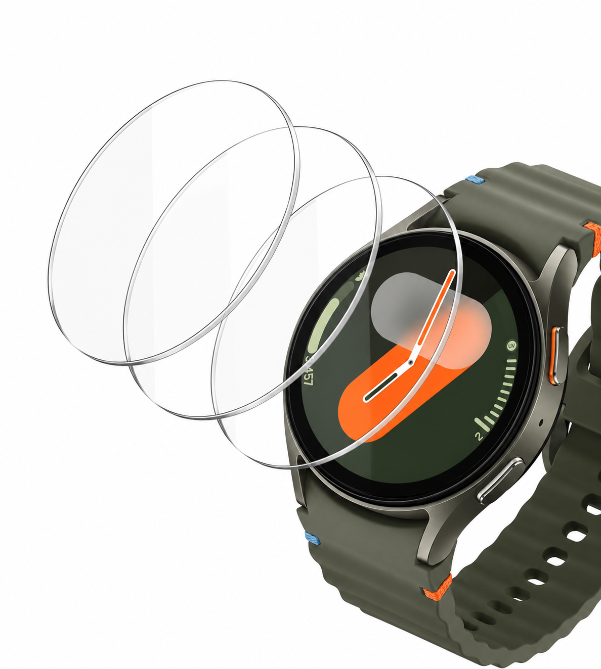 3-Pack Screen Protector Compatible for  Samsung Galaxy Watch
