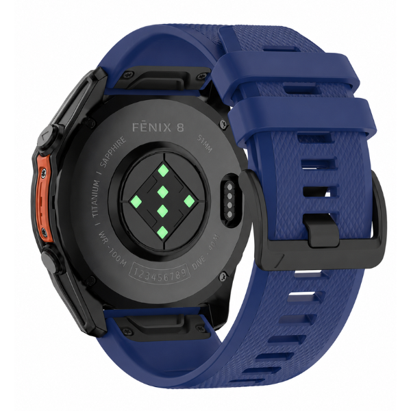 Rugged Silcone Strap Compatible with Garmin Watch