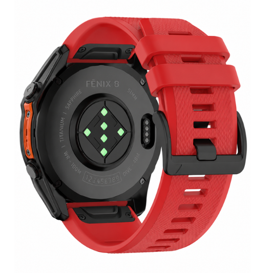 Rugged Silcone Strap Compatible with Garmin Watch